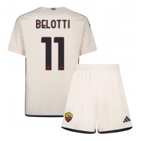 Koszulka piłkarska AS Roma Andrea Belotti #11 Strój wyjazdowy dla dzieci 2023-24 tanio Krótki Rękaw (+ Krótkie spodenki)